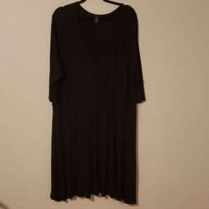 Black half sleeve dress